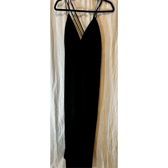 TWP Women's Black Ava Open Back Wool-Blend Gown Size 12 NWOT - Picture 5 of 8